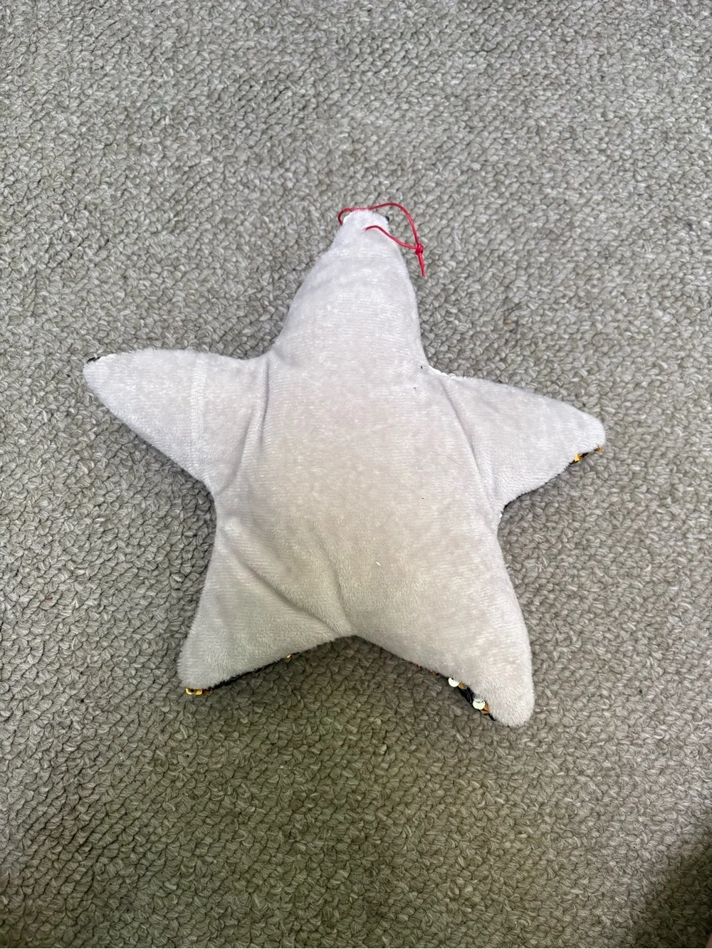 Reversible Sequin Star Pillow - Gold & Silver